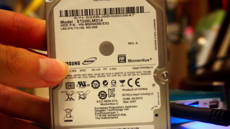Recuperare dati da hard disk Samsung ST500LM014 formattato