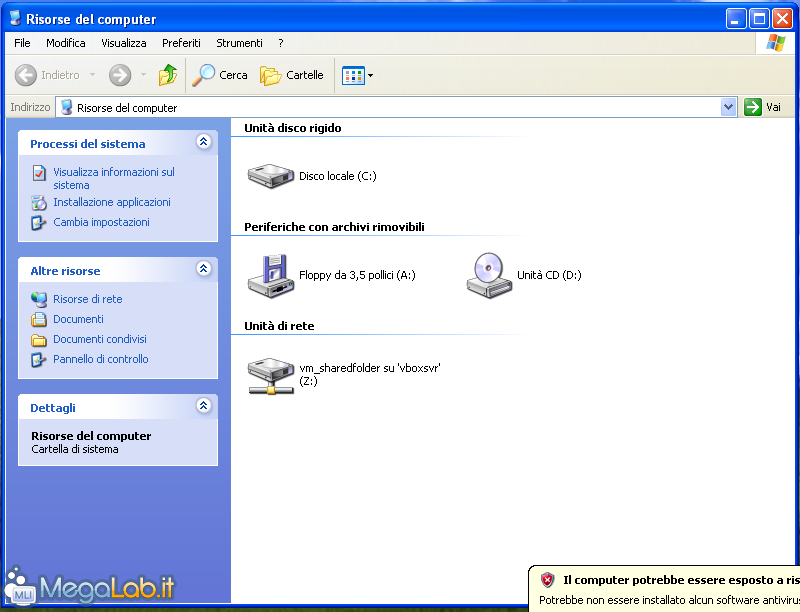 hard disk risorse del computer